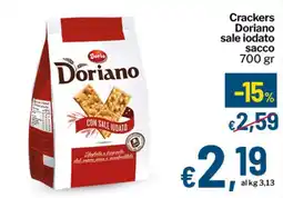 Qui Discount Crackers Doriano sale iodato sacco offerta