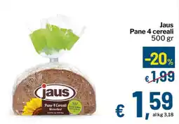 Qui Discount Jaus Pane 4 cereali offerta