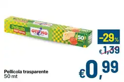 Qui Discount Pellicola trasparente 50 mt offerta