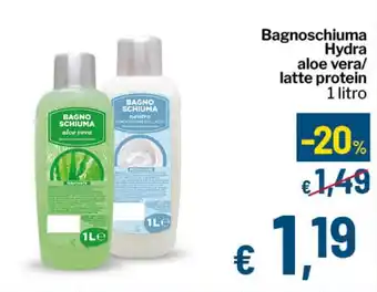 Qui Discount Bagnoschiuma Hydra aloe vera/ latte protein offerta