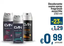 Qui Discount Deodorante uomo spray fragranze assortite offerta