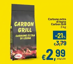 Qui Discount Carbone extra di legna Carbon Grill offerta