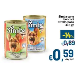 Qui Discount Simba cane bocconi vitello/pollo offerta