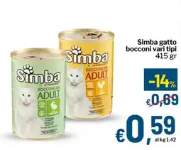 Qui Discount Simba gatto bocconi vari tipi offerta