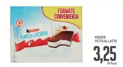 Supermercati Piccolo Kinder fetta al latte offerta
