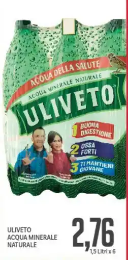 Supermercati Piccolo Uliveto acqua minerale naturale offerta