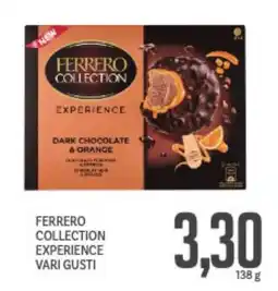 Supermercati Piccolo Ferrero collection experience vari gusti offerta