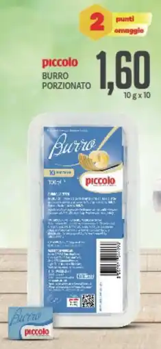 Supermercati Piccolo Piccolo burro porzionato offerta
