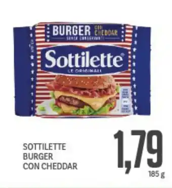 Supermercati Piccolo Sottilette burger con cheddar offerta