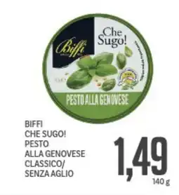 Supermercati Piccolo Biffi che sugo! pesto alla genovese classico/ senza aglio offerta
