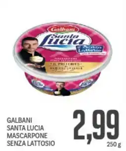Supermercati Piccolo Galbani santa lucia mascarpone senza lattosio offerta