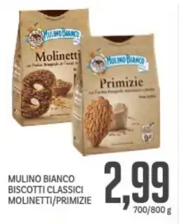 Supermercati Piccolo Mulino bianco biscotti classici molinetti/primizie offerta