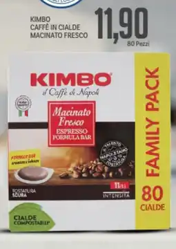 Supermercati Piccolo Kimbo caffè in cialde macinato fresco offerta