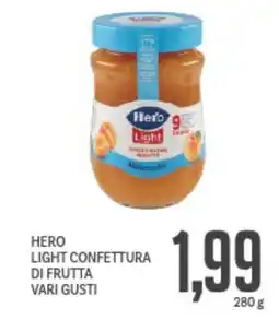 Supermercati Piccolo Hero light confettura di frutta vari gusti offerta