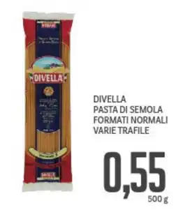 Supermercati Piccolo Divella pasta di semola formati normali varie trafile offerta