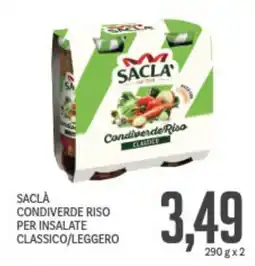 Supermercati Piccolo Saclà condiverde riso per insalate classico/leggero offerta