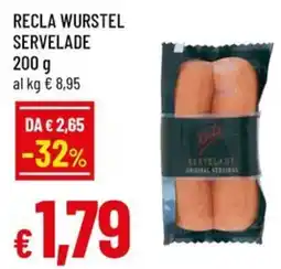 Famila Recla wurstel servelade offerta