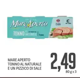 Supermercati Piccolo Mare aperto tonno al naturale e un pizzico di sale offerta