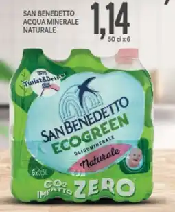 Supermercati Piccolo San benedetto acqua minerale naturale offerta