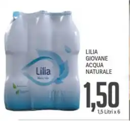 Supermercati Piccolo Lilia giovane acqua naturale offerta