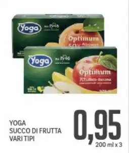 Supermercati Piccolo Yoga succo di frutta vari tipi offerta
