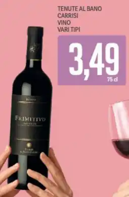 Supermercati Piccolo Tenute al bano carrisi vino vari tipi offerta