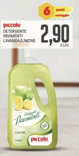 Supermercati Piccolo Piccolo detergente pavimenti lavanda/limone offerta