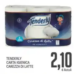 Supermercati Piccolo Tenderly carta igienica carezza di latte offerta