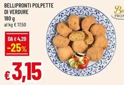 Famila Bellipronti polpette di verdure offerta