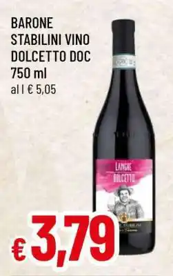 Famila BARONE STABILINI VINO DOLCETTO DOC offerta