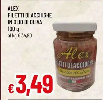 Famila ALEX FILETTI DI ACCIUGHE IN OLIO DI OLIVA offerta