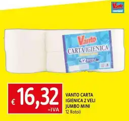Famila VANTO CARTA IGIENICA 2 VELI JUMBO MINI offerta