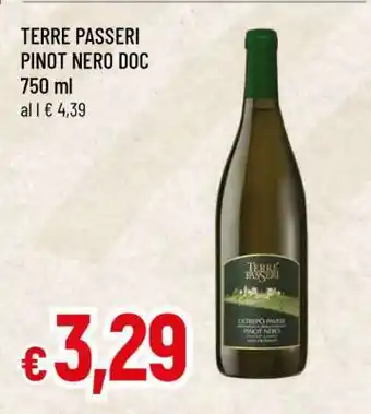 Famila TERRE PASSERI PINOT NERO DOC offerta
