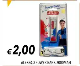 Famila ALEX&CO POWER BANK 2000MAH offerta