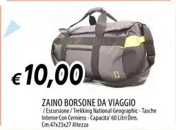 Famila ZAINO BORSONE DA VIAGGIO offerta