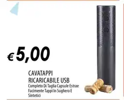 Famila CAVATAPPI RICARICABILE USB offerta