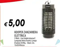 Famila KOOPER ZANZARIERA ELETTRICA offerta