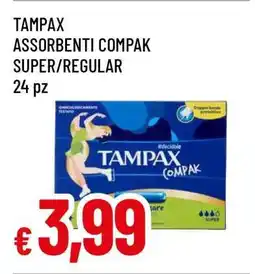 Famila Tampax Assorbenti Compak Super/Regular offerta