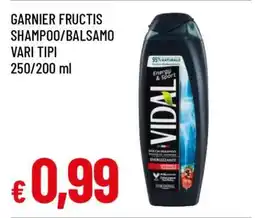 Famila GARNIER FRUCTIS SHAMPOO/BALSAMO VARI TIPI offerta
