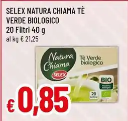 Famila SELEX NATURA CHIAMA TÈ VERDE BIOLOGICO offerta
