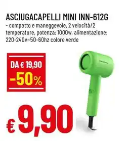 Famila ASCIUGACAPELLI MINI INN-612G offerta