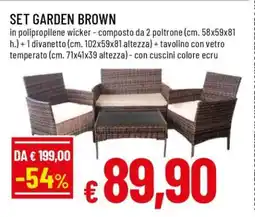 Famila SET GARDEN BROWN offerta