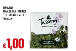 Famila TUSCANY TOVAGLIOLI MORBIDI E DECORATI 2 VELI offerta