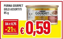 Famila PURINA GOURMET GOLD ASSORTITI offerta