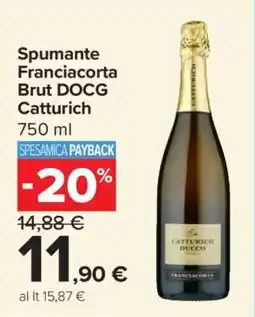 Carrefour Spumante Franciacorta Brut DOCG Catturich offerta