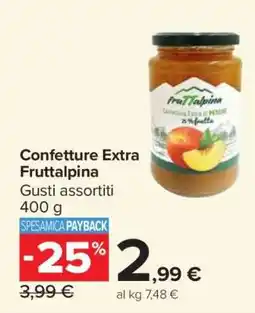 Carrefour Confetture Extra Fruttalpina offerta