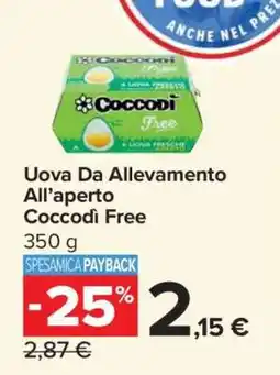 Carrefour Uova Da Allevamento All’aperto Coccodì Free offerta