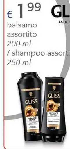 Acqua & Sapone SCHWARZKOPF Gliss offerta