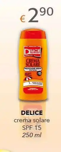 Acqua & Sapone DELICE crema solare offerta