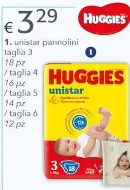 Acqua & Sapone Huggies unistar pannolini offerta